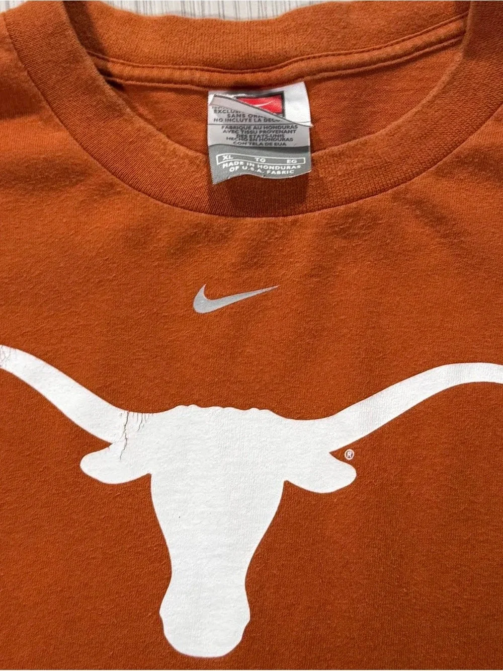 Vintage Nike Texas Longhorns Long Sleeve T Shirt (Size XL)